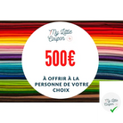 E-Carte Cadeau 500€ - My Little Coupon - tissu - coudre
