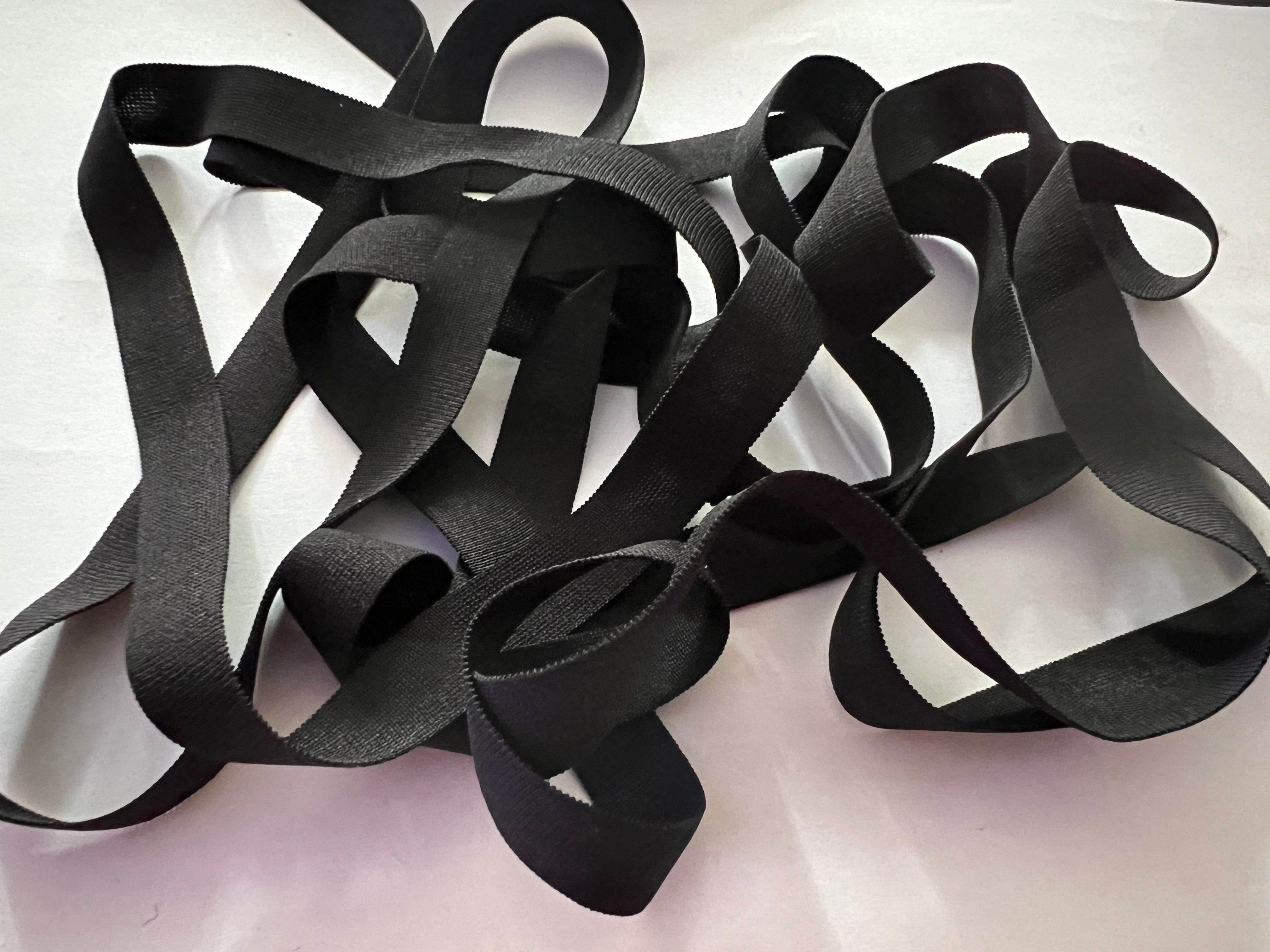 ÉLASTIQUE PLAT LINGERIE NOIR 12mm - My Little Coupon