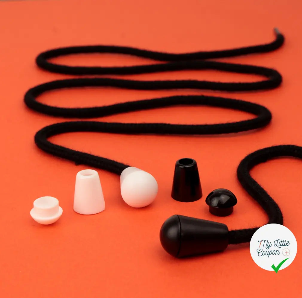 EMBOUT DE CORDON NOIR GRAND MODÈLE - My Little Coupon