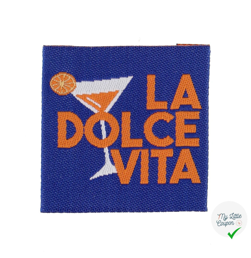 ETIQUETTE À COUDRE TISSÉES BOHIN - "LA DOLCE VITA" - My Little Coupon