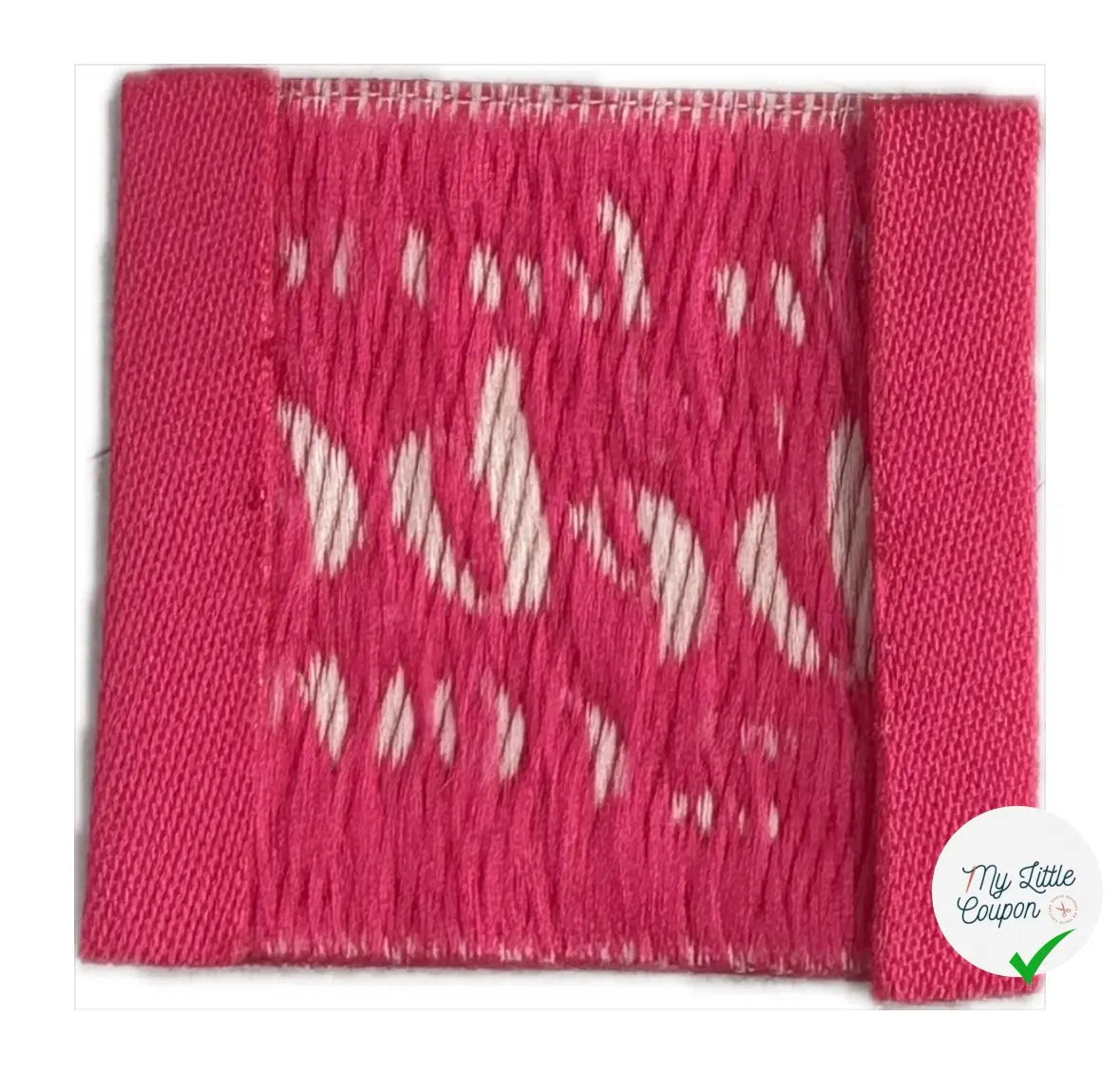 ÉTIQUETTES TISSÉES À COUDRE MODÈLE - ON LAISSE PAS BÉBÉ DANS UN COIN - My Little Coupon