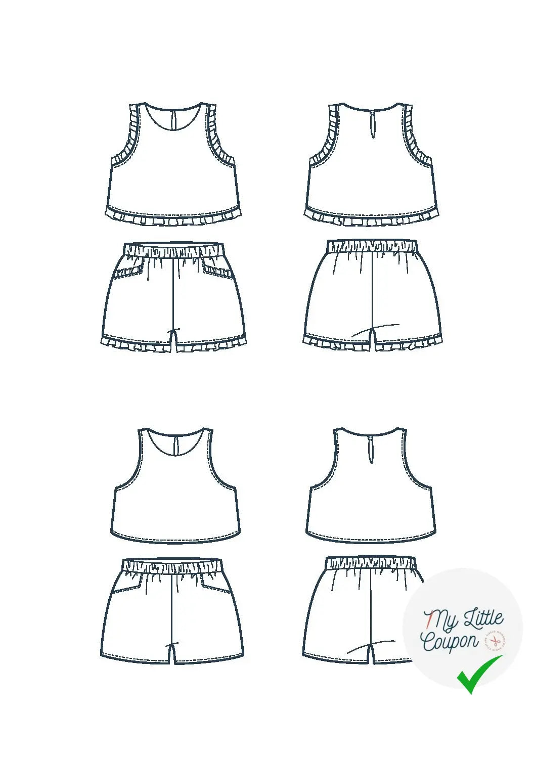 Ella, short et top – nouveauté - L'Enfant Roi - My Little Coupon