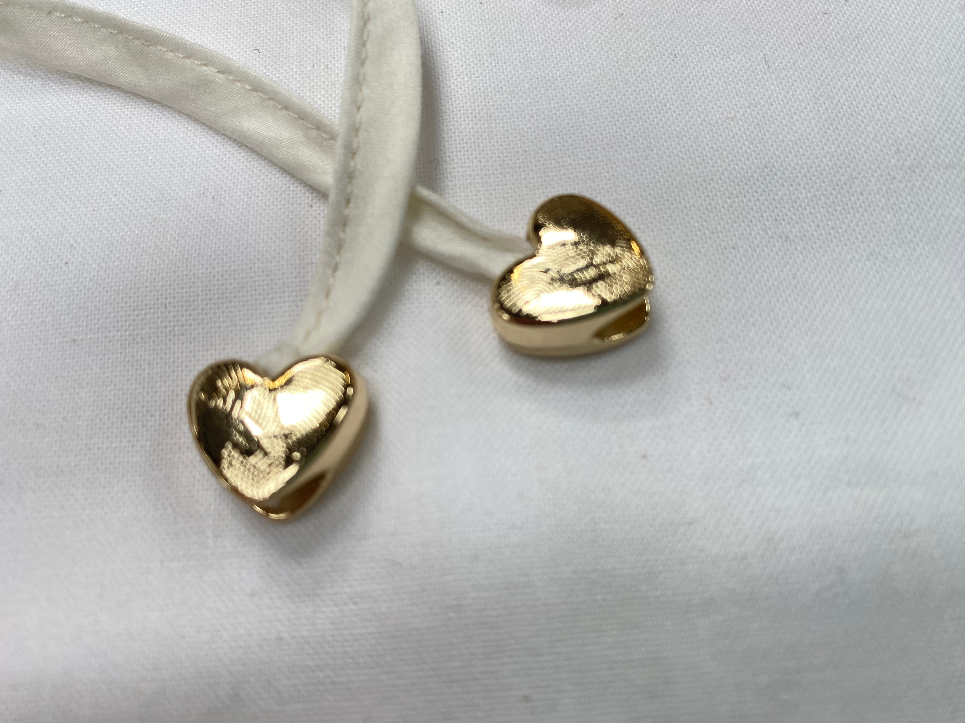 Embout de cordon coeur doré (lot de 2) - My Little Coupon