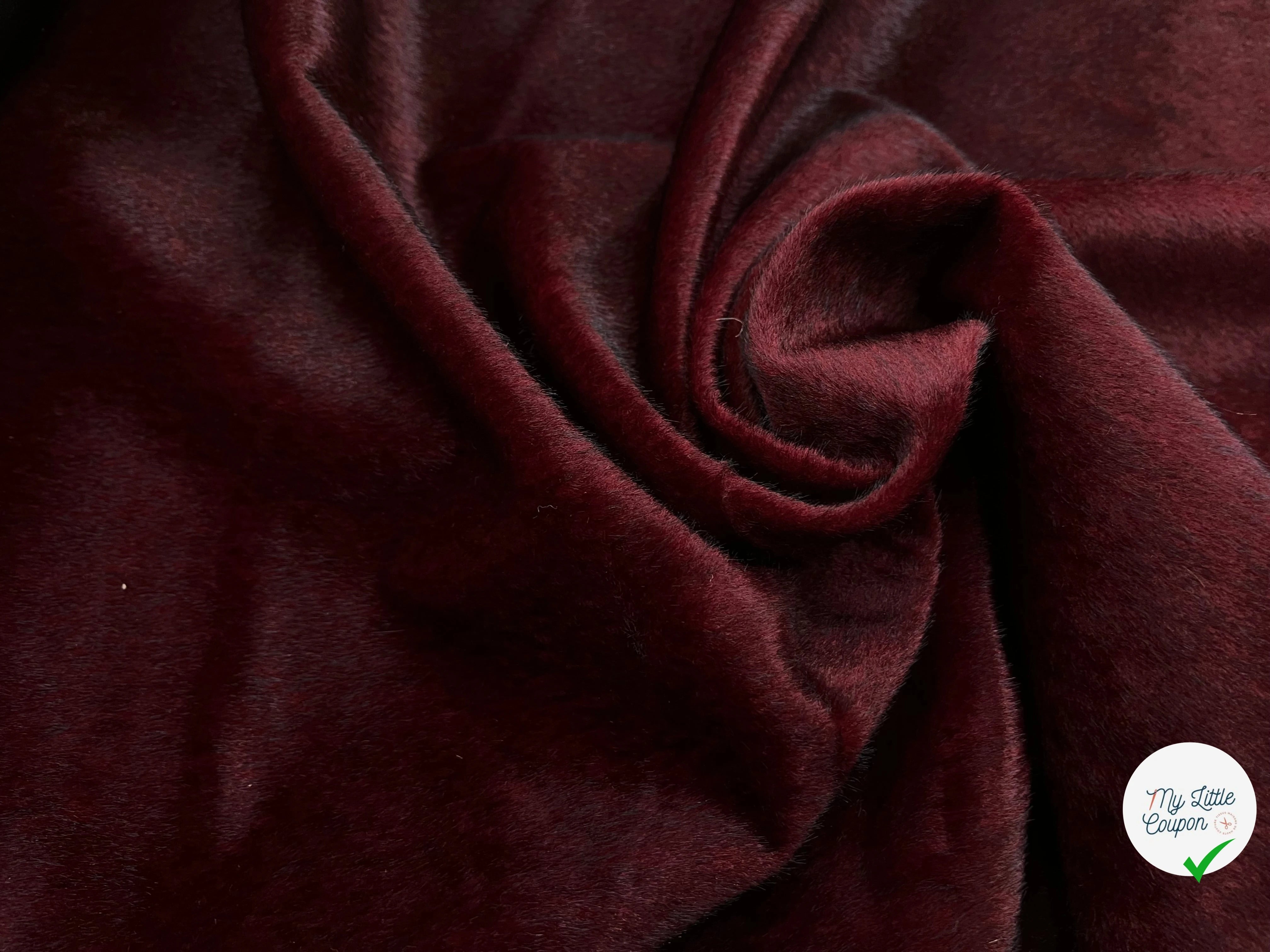 FAUSSE FOURRURE COULEUR VIN CONTRECOLLÉ 155CM - My Little Coupon