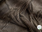 FAUSSE FOURRURE RAYURE MARRON BEIGE - My Little Coupon