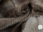 FAUSSE FOURRURE RAYURE MARRON BEIGE - My Little Coupon