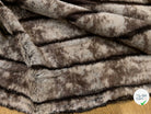 FAUSSE FOURRURE RAYURE MARRON ET BEIGE FONCÉ - My Little Coupon