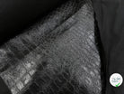 FAUX CUIR PEAU DE CROCODILLE NOIR - My Little Coupon