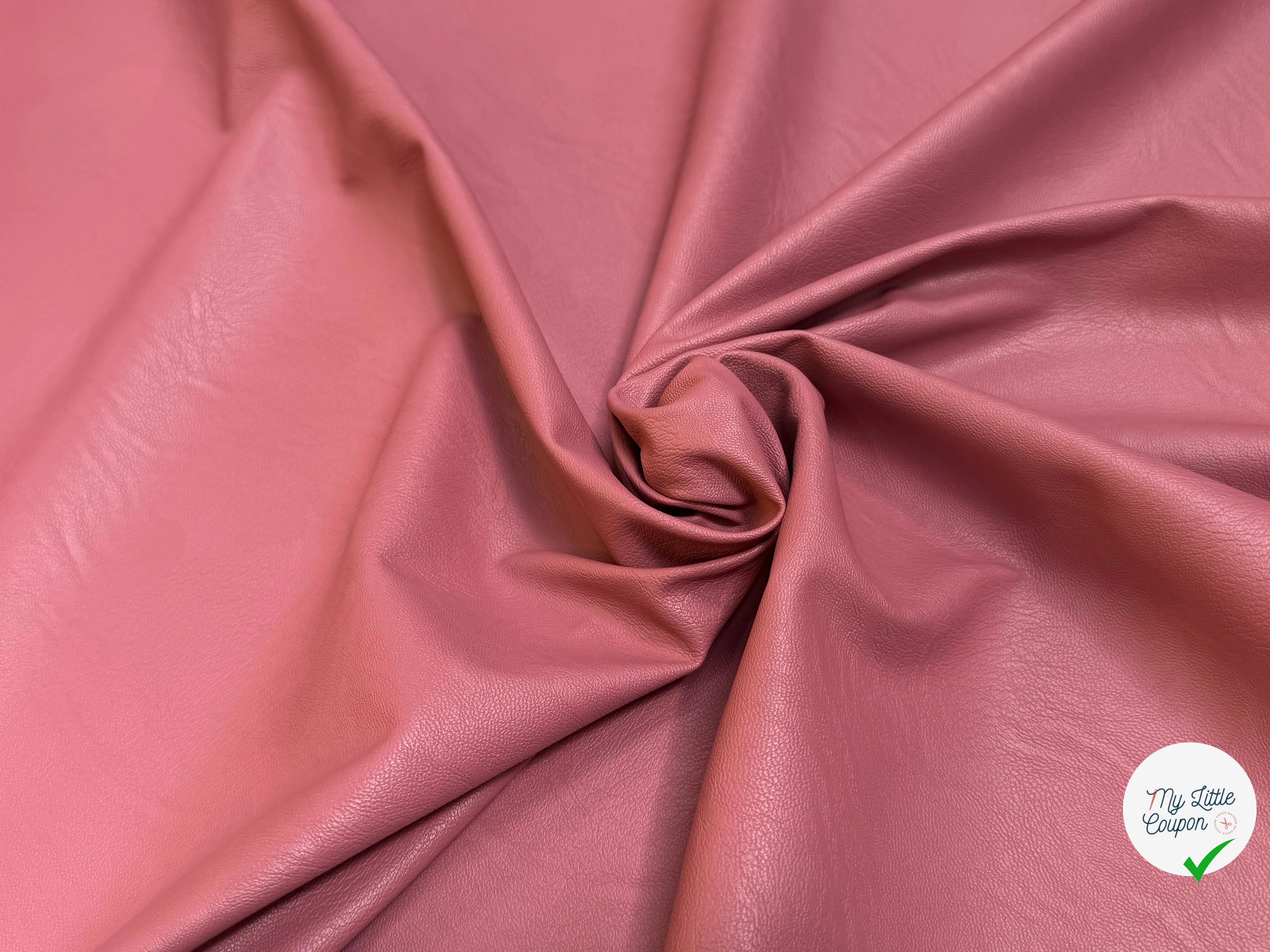 FAUX CUIR SOUPLE ROSE STRETCH - My Little Coupon