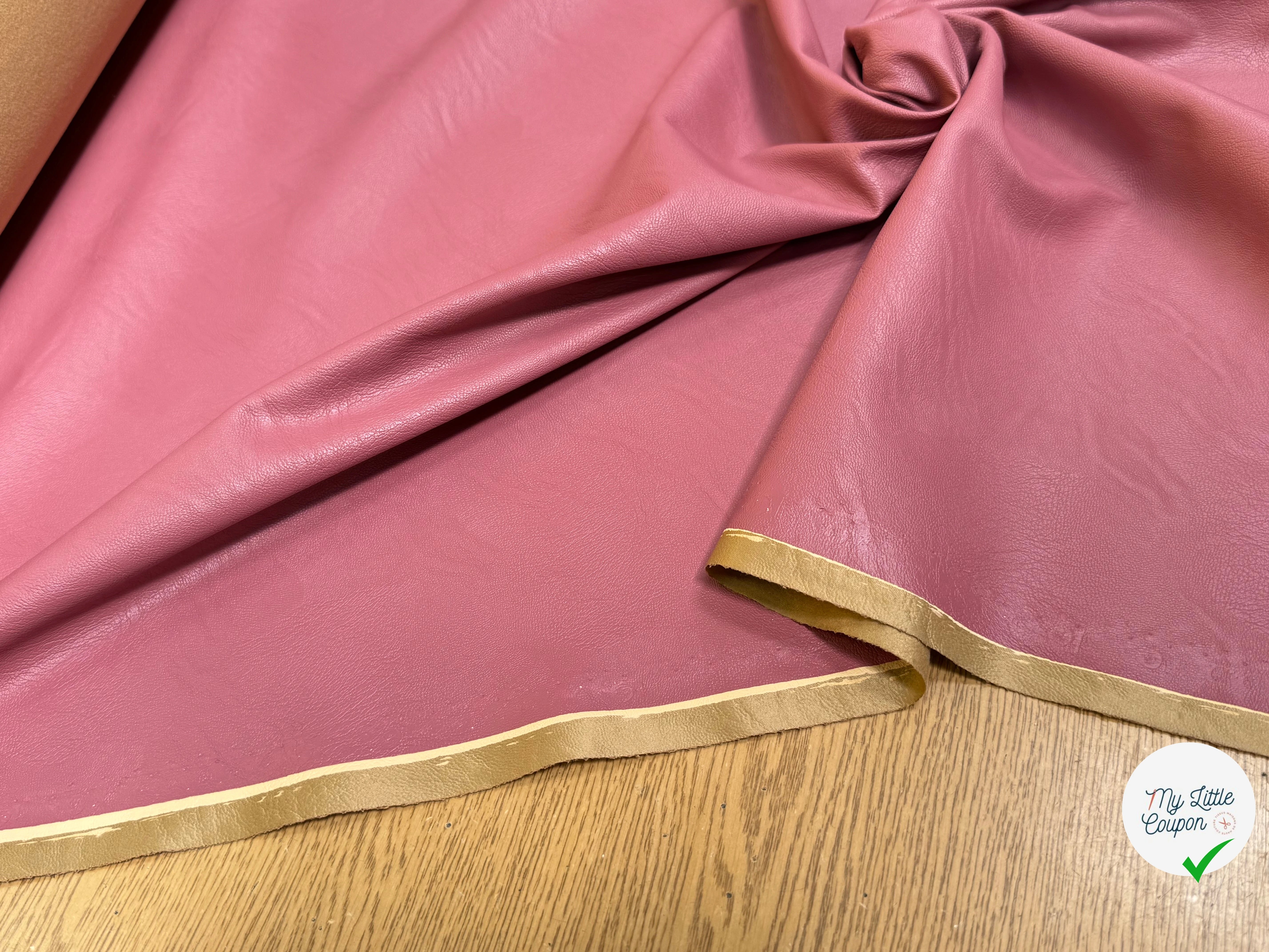 FAUX CUIR SOUPLE ROSE STRETCH - My Little Coupon
