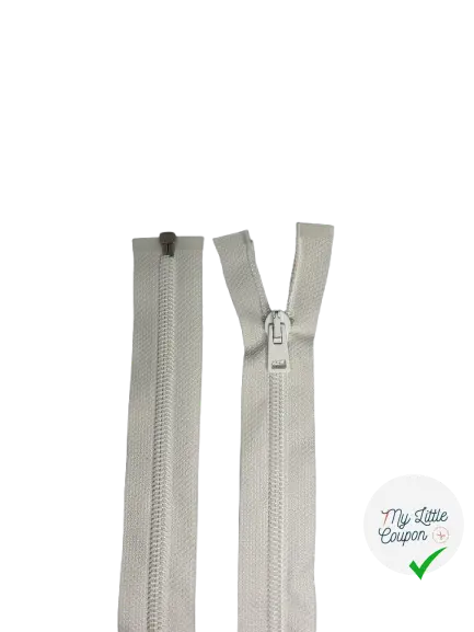 FERMETURE METAL ET PVC BLANC 80CM SEPARABLE - My Little Coupon