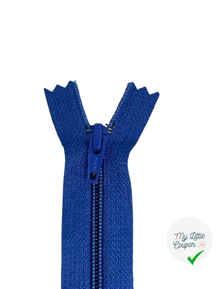 FERMETURE METAL NON SÉPARABLE 15CM BLEU ROI - My Little Coupon