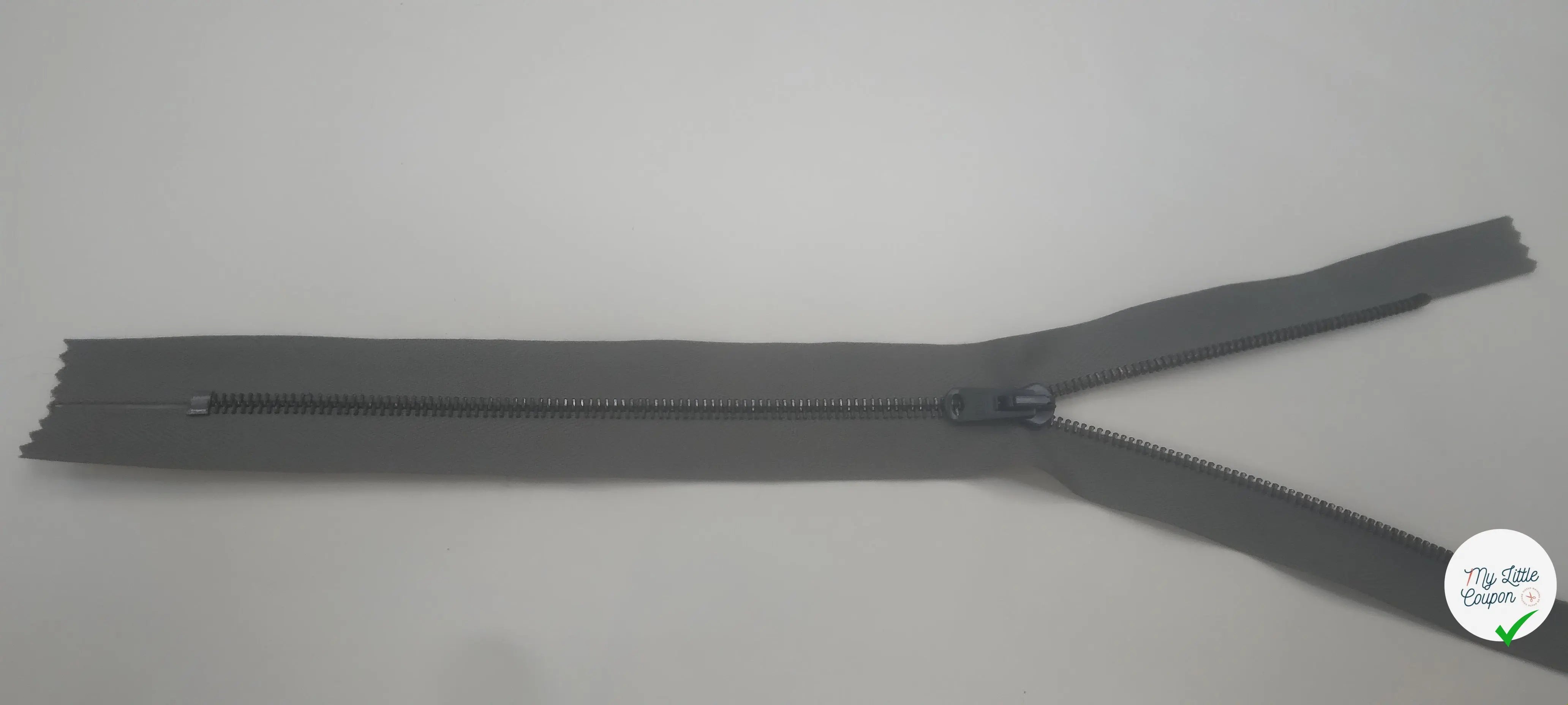 FERMETURE NON SÉPARABLE 25 CM GRIS - My Little Coupon