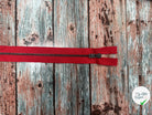 FERMETURE NON SÉPARABLE 50CM ROUGE - My Little Coupon