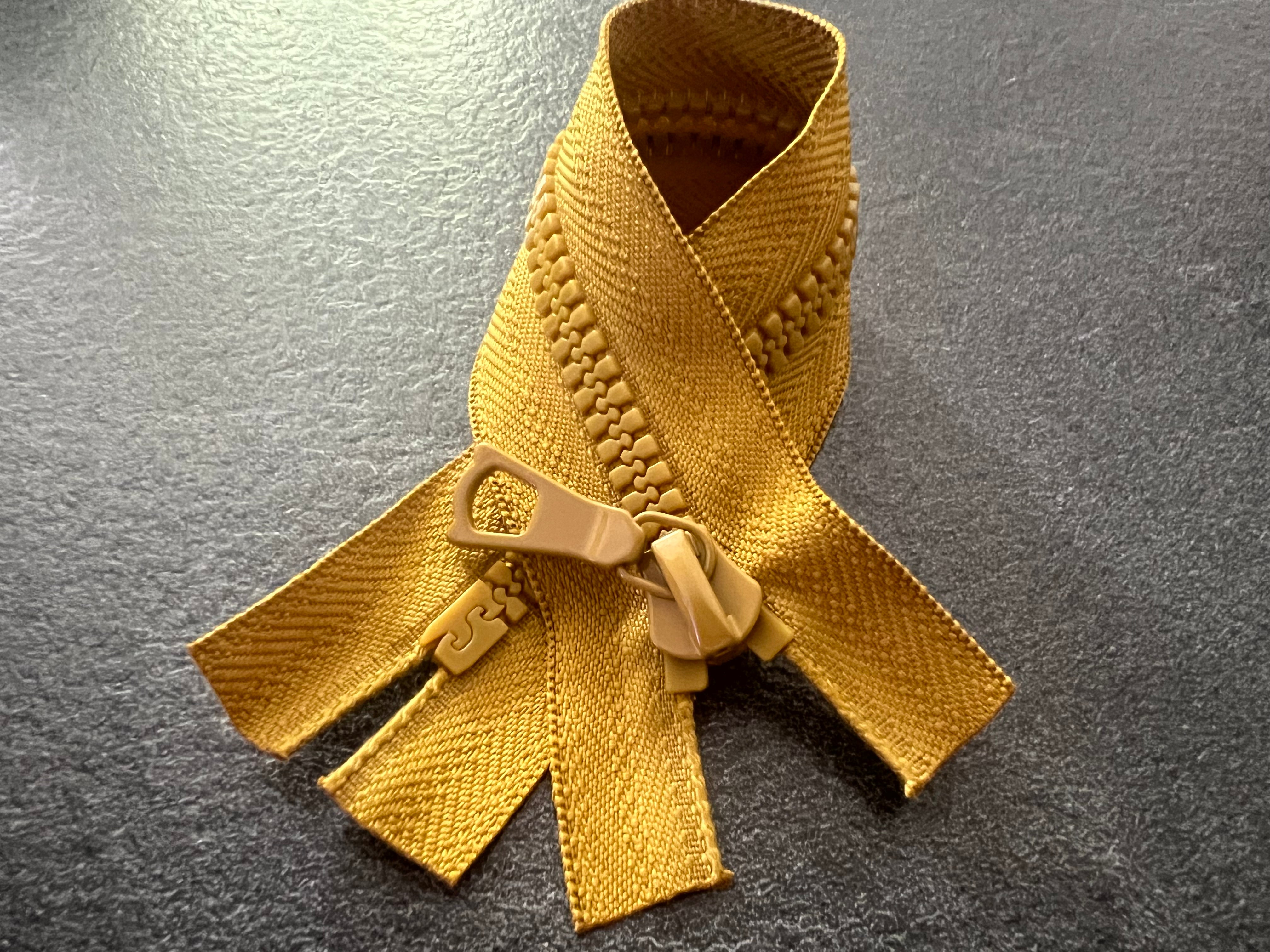 FERMETURE NON SÉPARABLE JAUNE MOUTARDE 20cm - My Little Coupon