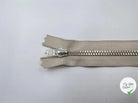 FERMETURE NON SÉPARABLE MÉTAL ARGENT COLORIS BEIGE 10CM - My Little Coupon - tissu - coudre