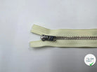 FERMETURE NON SÉPARABLE METAL ARGENT COLORIS JAUNE PÂLE 10CM - My Little Coupon - tissu - coudre
