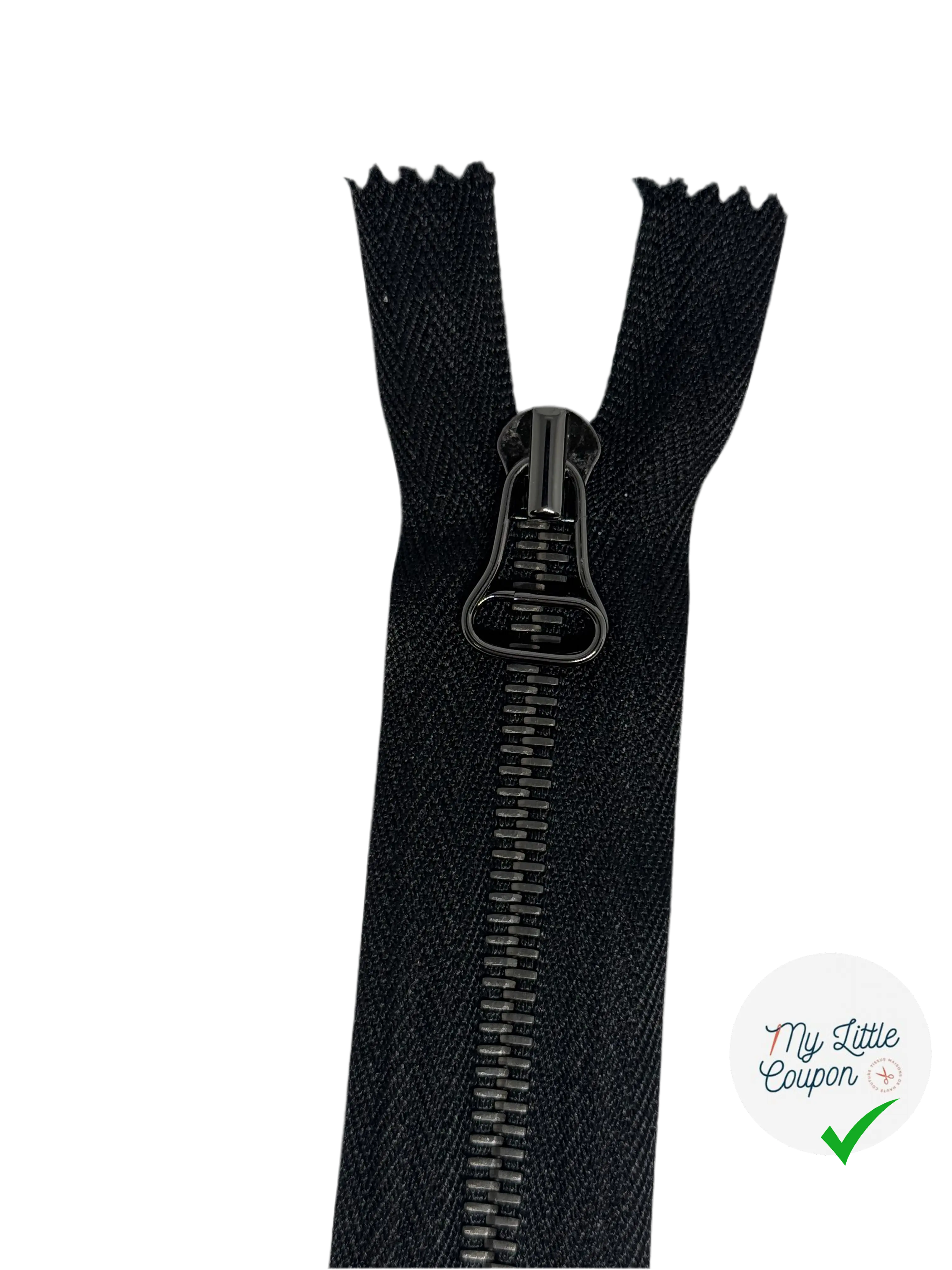 FERMETURE NON SÉPARABLE NOIR 20CM - My Little Coupon