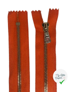 FERMETURE NON SÉPARABLE ORANGE 65CM - My Little Coupon