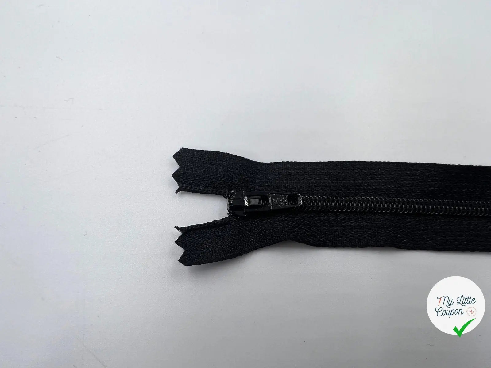 FERMETURE NON SÉPARABLE POLYESTER COLORIS NOIR 15CM - My Little Coupon - tissu - coudre