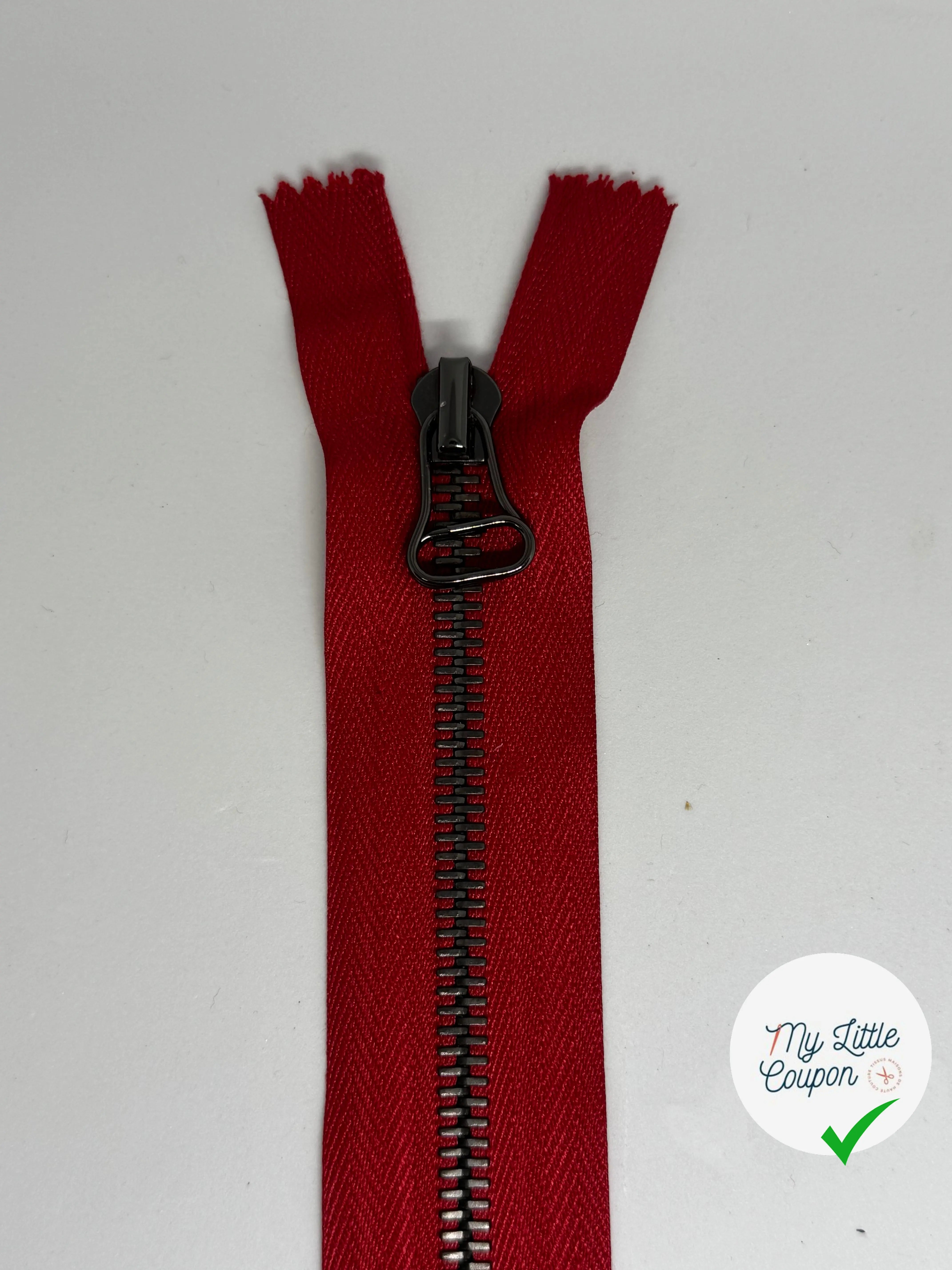 FERMETURE NON SÉPARABLE ROUGE 20CM - My Little Coupon