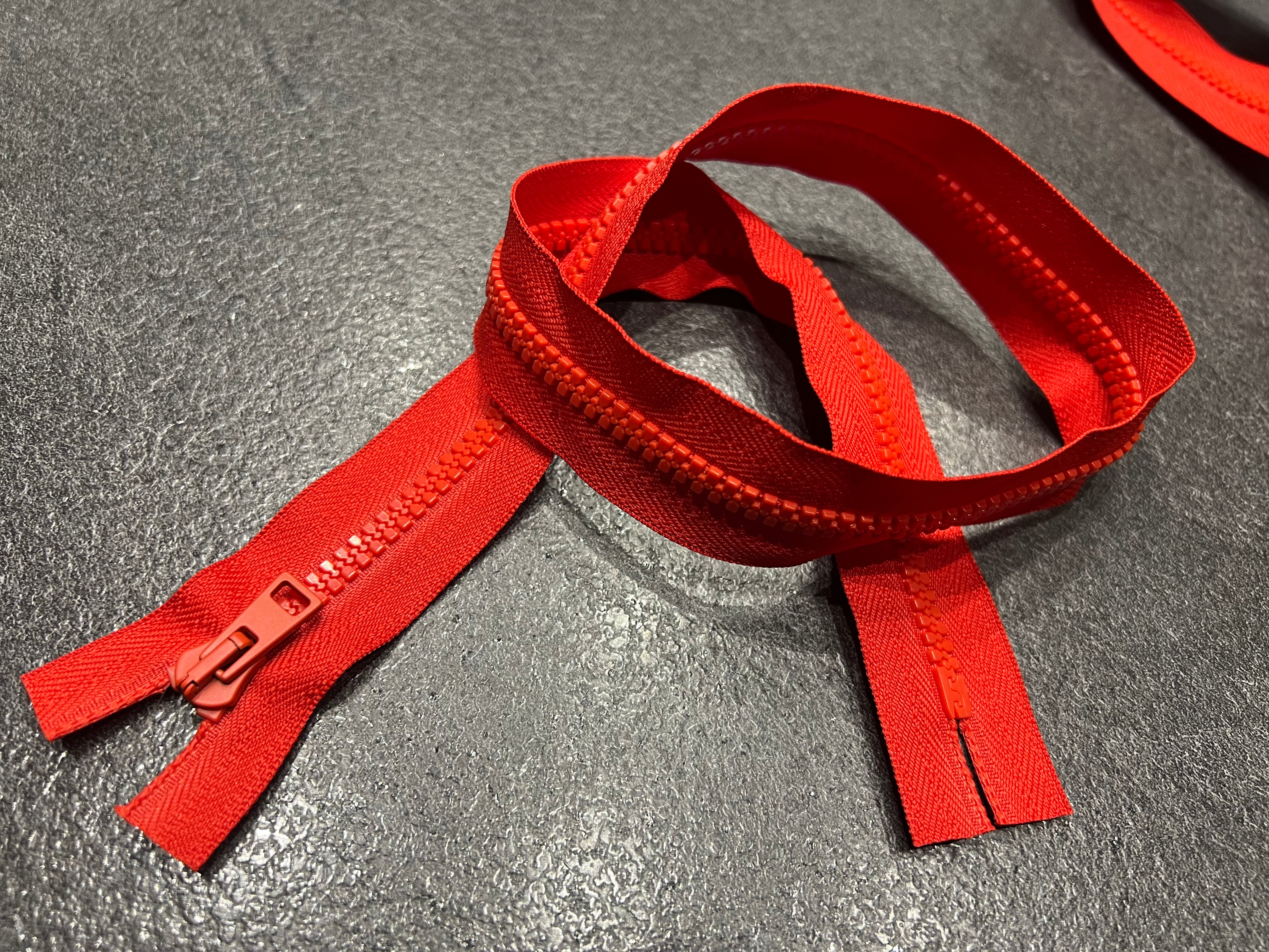 FERMETURE NON SÉPARABLE ROUGE COQUELICOT 60cm - My Little Coupon