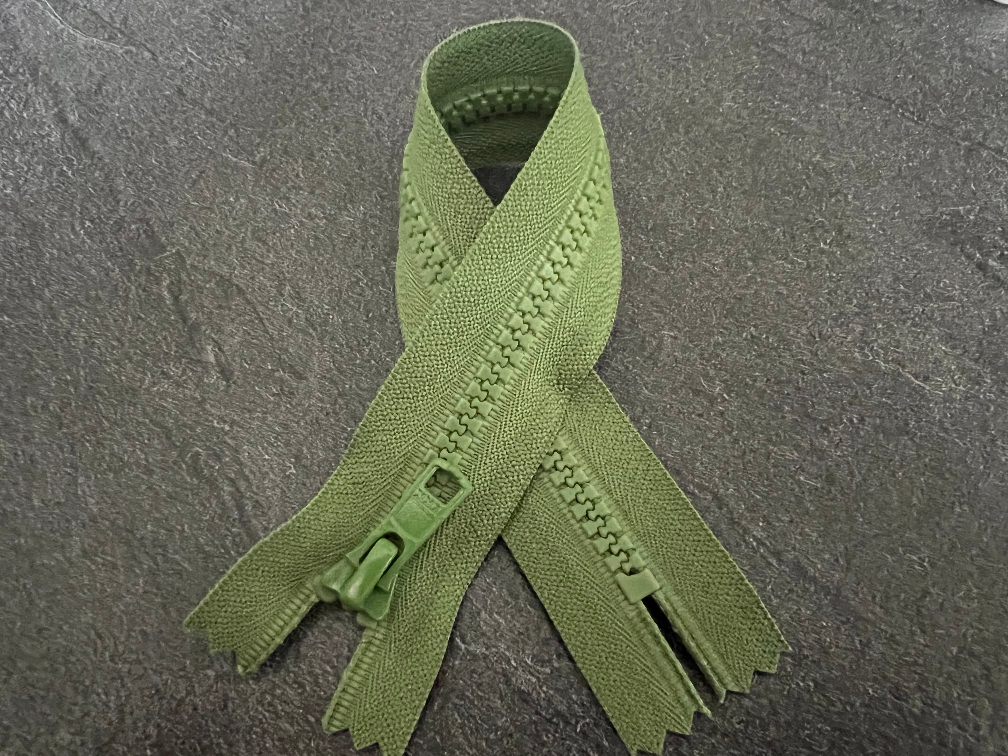 FERMETURE NON SÉPARABLE VERT 25CM - My Little Coupon