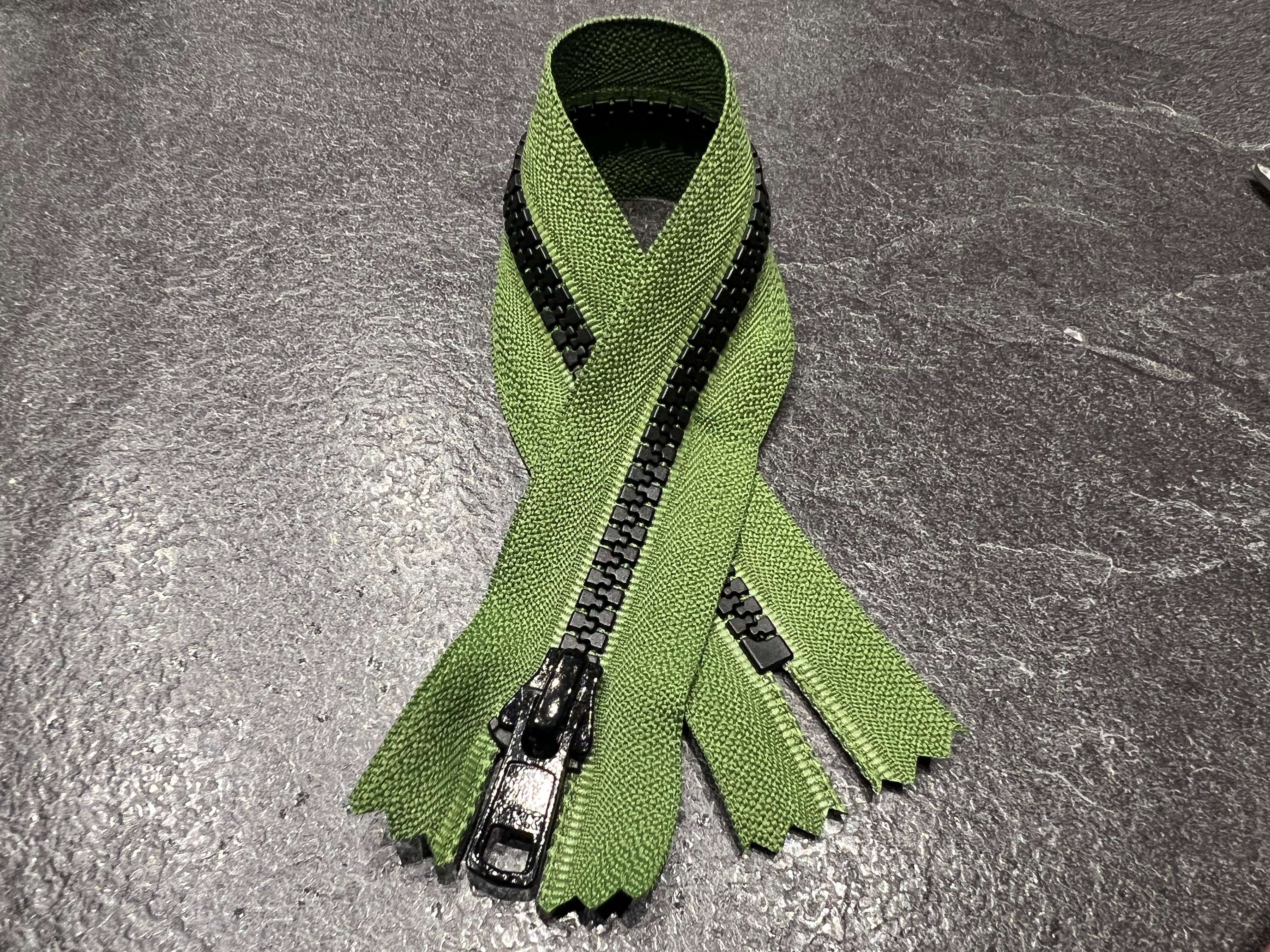 FERMETURE NON SÉPARABLE VERT 25CM - My Little Coupon