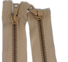 FERMETURE RIRI MÉTAL DORÉ DOUBLE VOIES  100CM M8 BEIGE - My Little Coupon