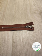 FERMETURE RIRI METAL NON SEPARABLE 12CM MARRON NOISETTE - My Little Coupon
