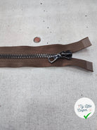 FERMETURE RIRI METAL SÉPARABLE 60CM MARRON - My Little Coupon