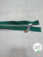 FERMETURE RIRI METAL NON SÉPARABLE 14CM VERT SAPIN M6 - My Little Coupon