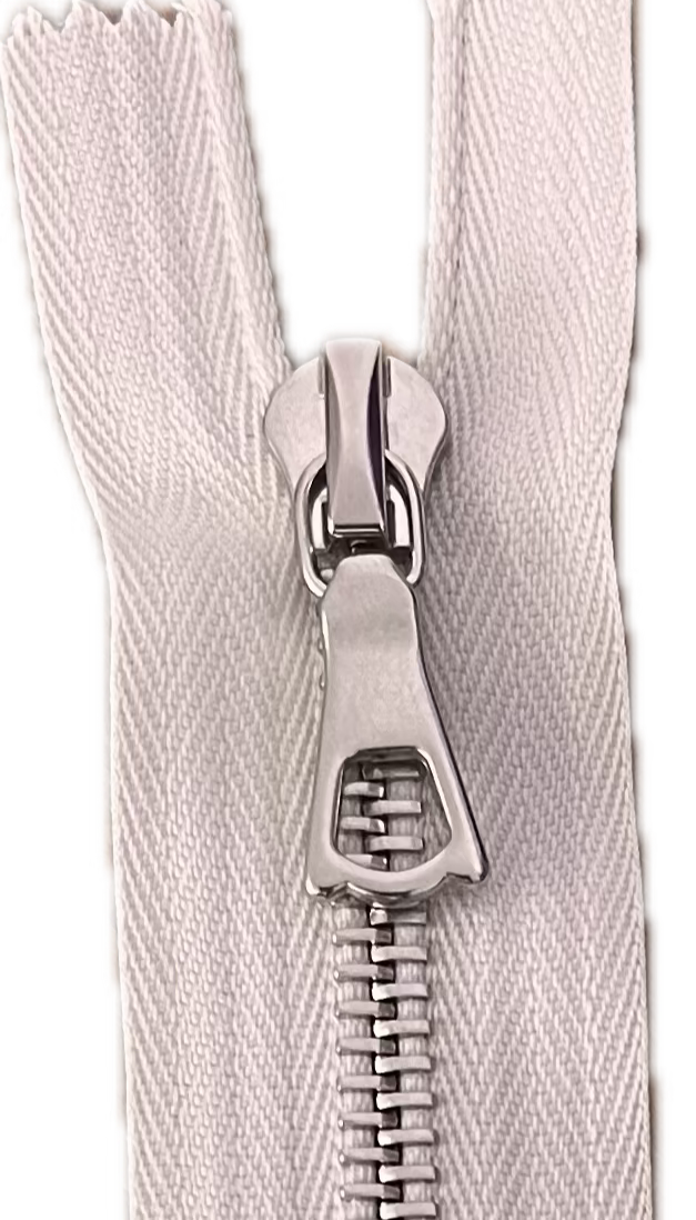 FERMETURE RIRI METAL NON SÉPARABLE 15CM M6 BLANC CASSÉ - My Little Coupon