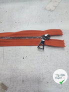 FERMETURE RIRI METAL NON SÉPARABLE 15CM ORANGE CITROUILLE M6 - My Little Coupon