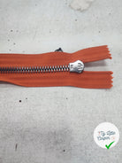 FERMETURE RIRI METAL NON SÉPARABLE 15CM ORANGE CITROUILLE M6 - My Little Coupon