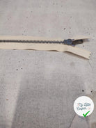 FERMETURE RIRI MÉTAL NON SÉPARABLE 16CM BLANC CASSÉ - My Little Coupon