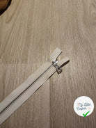 FERMETURE RIRI METAL NON SEPARABLE 18CM BLANC M6 - My Little Coupon