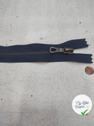 FERMETURE RIRI METAL NON SÉPARABLE 25CM BLEU NUIT - My Little Coupon