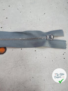 FERMETURE RIRI METAL NON SÉPARABLE 18CM BLEU GRIS M6 - My Little Coupon
