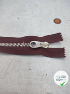 FERMETURE RIRI MÉTAL NON SÉPARABLE 18C MARRON BORDEAUX M6 - My Little Coupon
