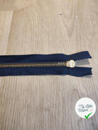 FERMETURE RIRI METAL SÉPARABLE 80CM BLEU FONCÉ M8 - My Little Coupon