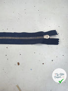 FERMETURE RIRI METAL NON SÉPARABLE  20CM BLEU NUIT - My Little Coupon