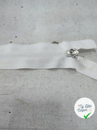 FERMETURE RIRI METAL SÉPARABLE 40CM BLANC - My Little Coupon