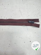 FERMETURE RIRI METAL NON SÉPARABLE DOUBLE CHEMINS 100CM MARRON - My Little Coupon