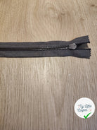 FERMETURE RIRI METAL NON SEPARABLE 25CM GRIS À CARREAUX M6 - My Little Coupon