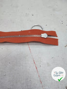 FERMETURE RIRI METAL NON SÉPARABLE 25CM ORANGE CITROUILLE M6 - My Little Coupon