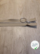 FERMETURE RIRI METAL NON SÉPARABLE 30CM BEIGE M6 - My Little Coupon