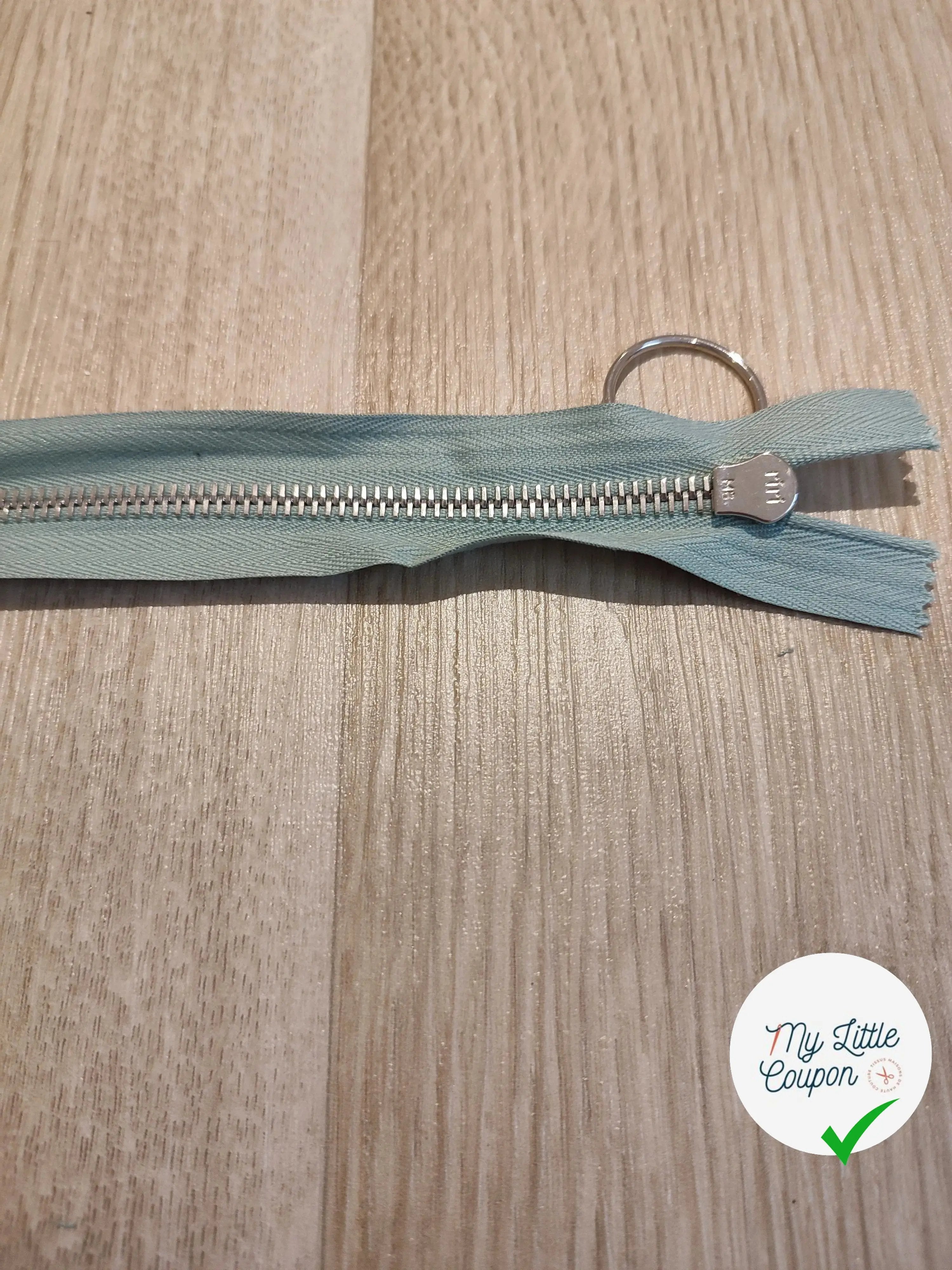 FERMETURE RIRI METAL NON SÉPARABLE 20CM MARRON CLAIR M4 - My Little Coupon