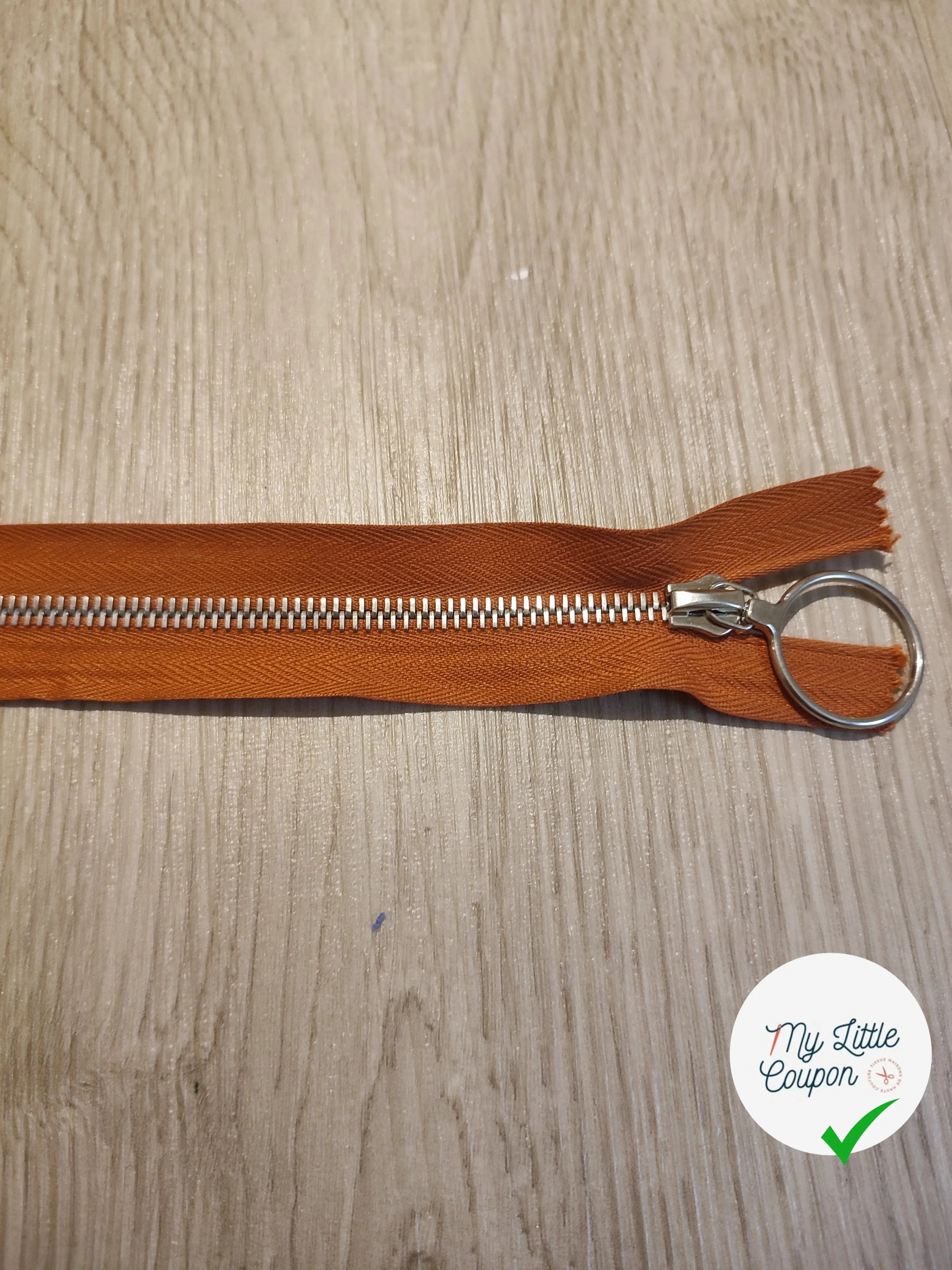FERMETURE RIRI METAL NON SÉPARABLE 35CM ROUILLE M6 - My Little Coupon