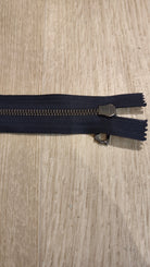 FERMETURE RIRI MÉTAL NON SÉPARABLE 50CM BLEU FONCÉ M6 - My Little Coupon
